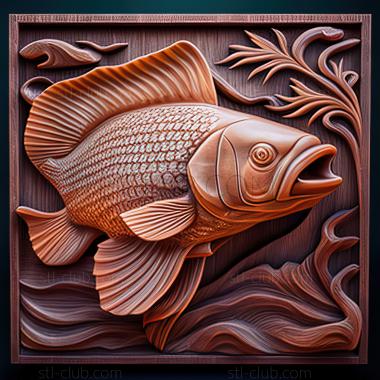 3D model st Amazonian mollinesia fish (STL)